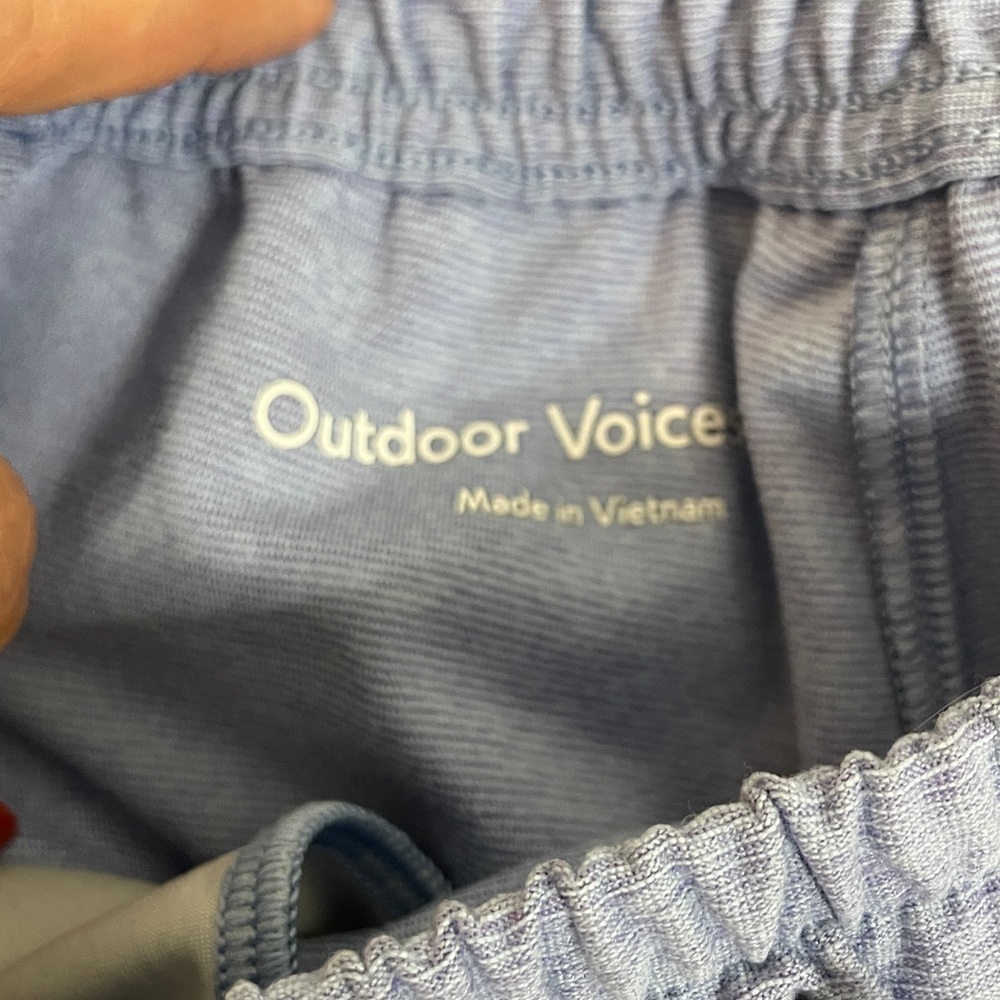 Outdoor Voices Shorts Periwinkle Blue Lavender Athletic Running Workout Small - Picture 3 of 5